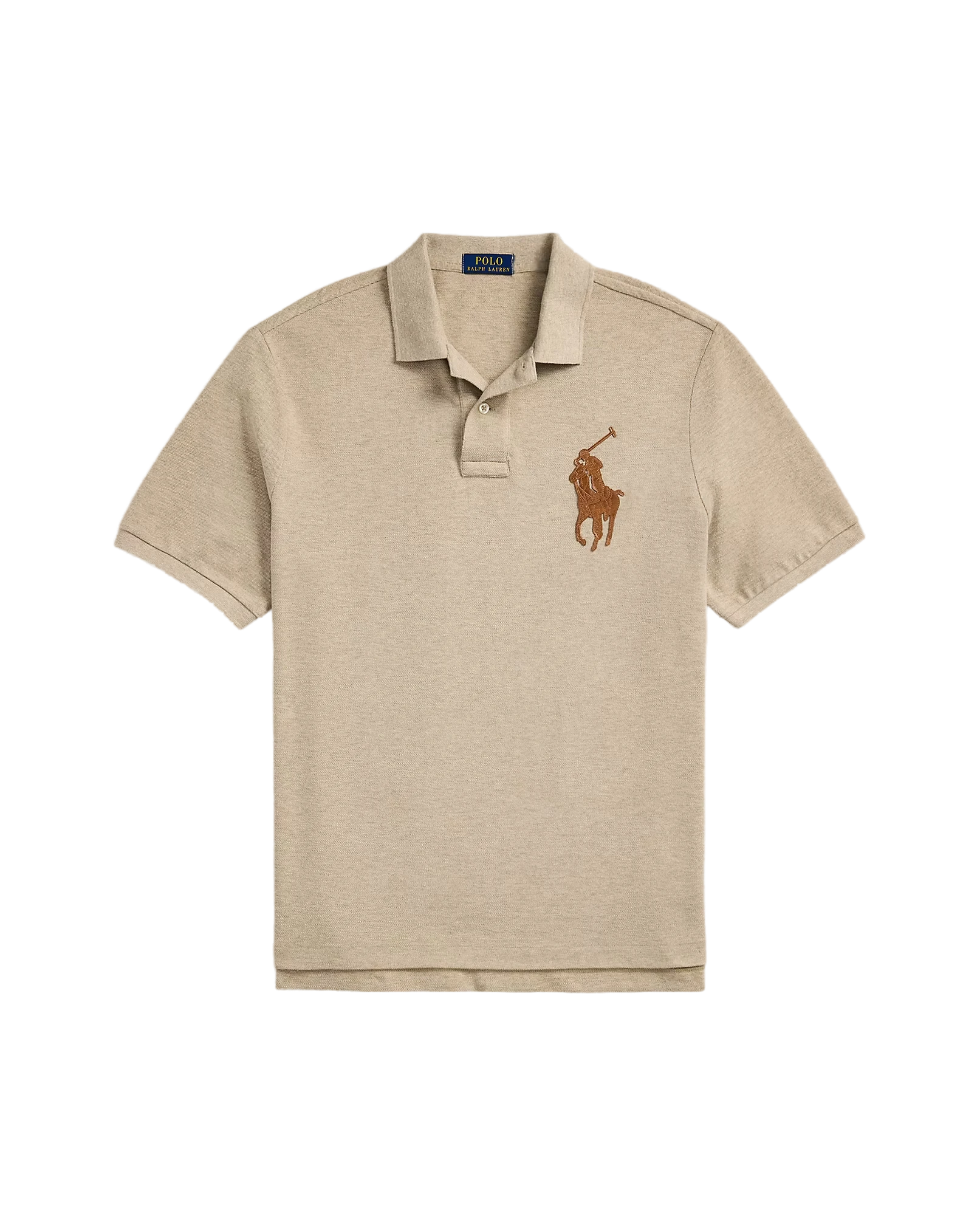 Polo com Pony de pele e ajuste clássico