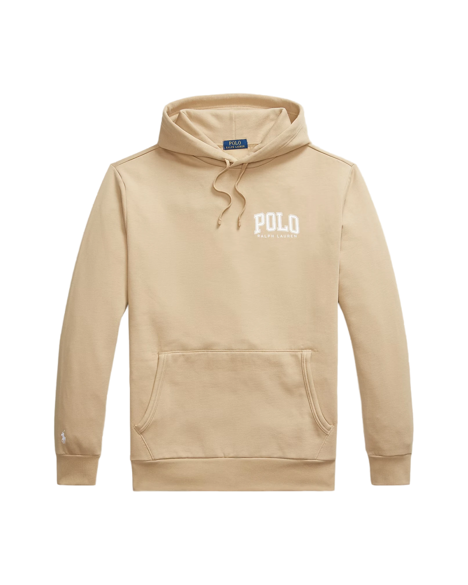 Camisola polar com capuz e logótipo