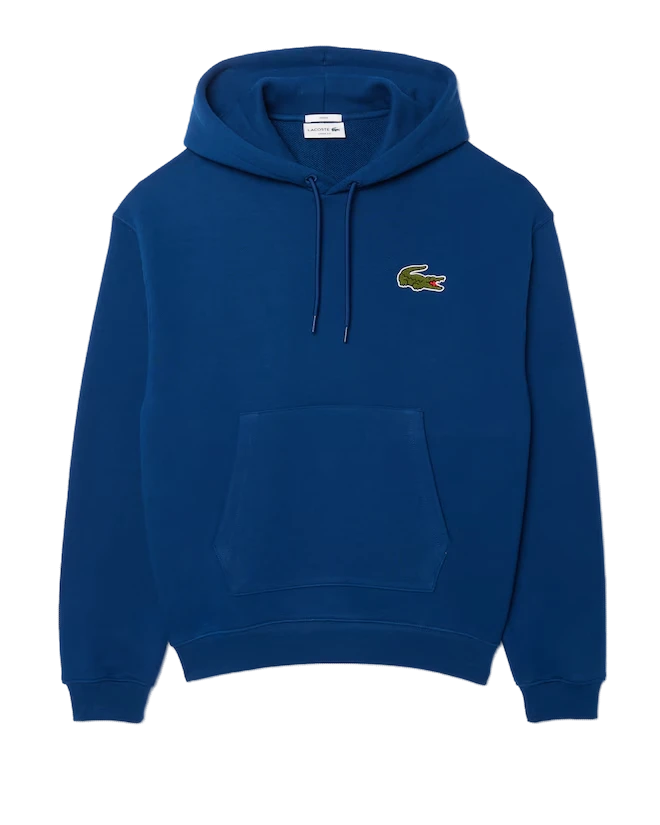 Hoodie com Emblema em Contraste Loose Fit